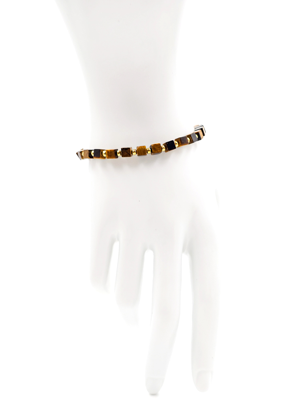 Чокер браслет серьги из камня тигровый глаз