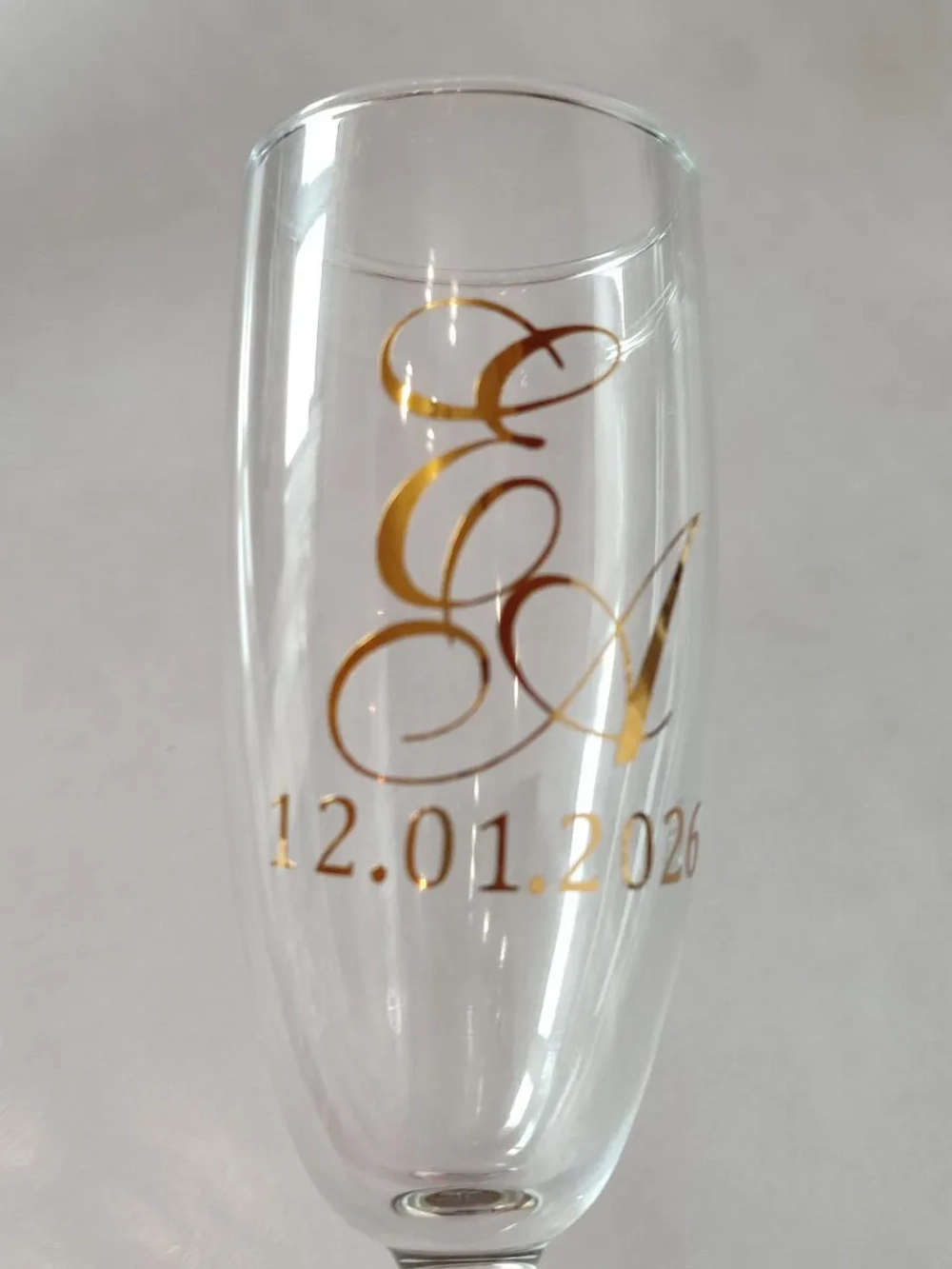 Наклейки цифры на свадебные бутылки и бокалы