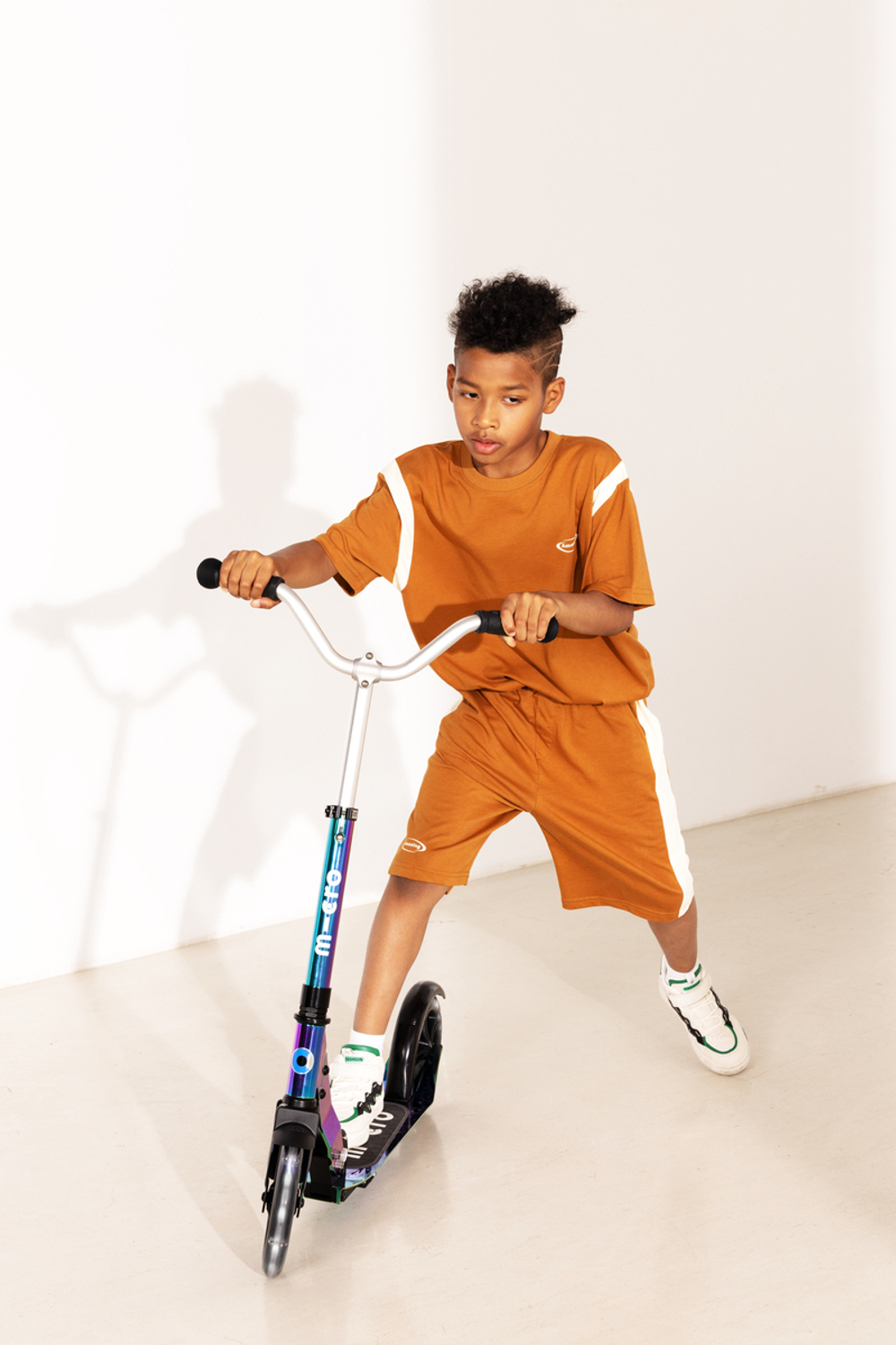 Самокат Micro Cruiser LED неохром