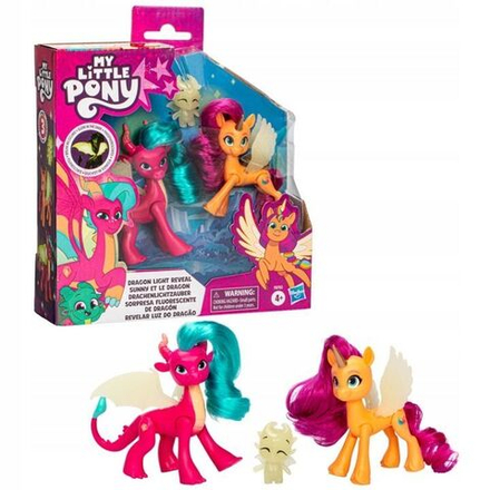 Фигурки Hasbro My Little Pony Movie - Игровой набор Мой маленький пони - Фигурки Magic of Dragon (Магия Света Дракона), светящиеся в темноте F8702