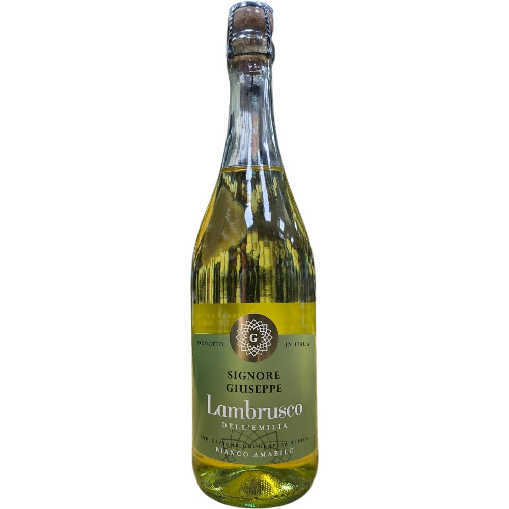 Игристое вино Signore Giuseppe Lambrusco Bianco dell’Emilia 0,75 л.