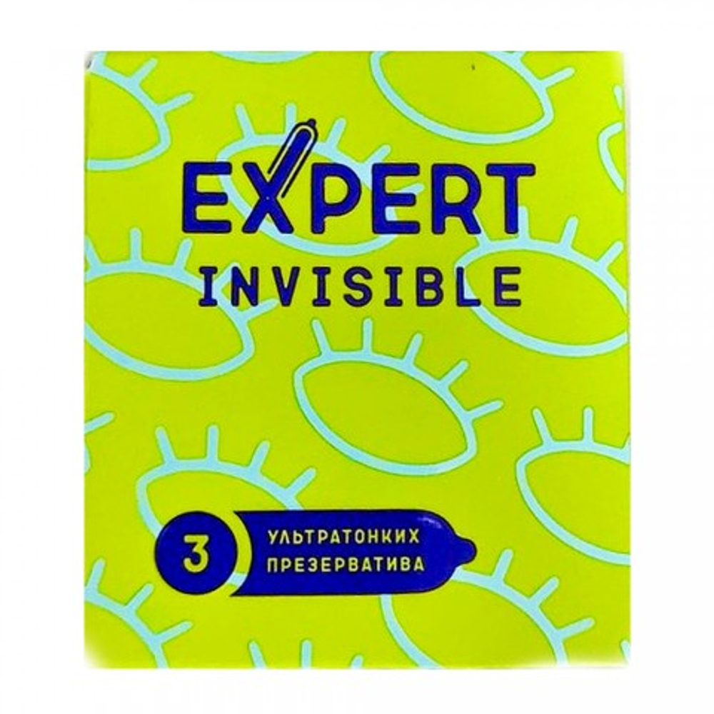Презервативы EXPERT INVISIBLE № 3 (особо тонкие), 3 шт.