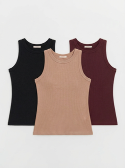 Набор №5 из трех топов в рубчик