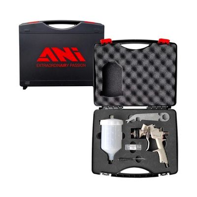 Краскораспылитель ANI 160 CLEAR в кейсе c никилиевым корпусом и бачком 0,6л