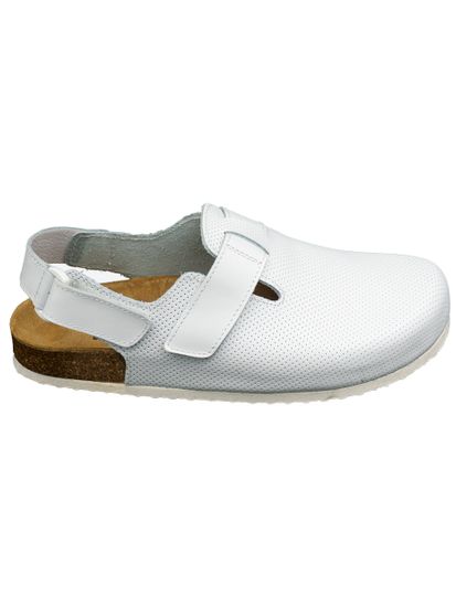 13 | "Maka's" Женские сабо (белый перфорация)