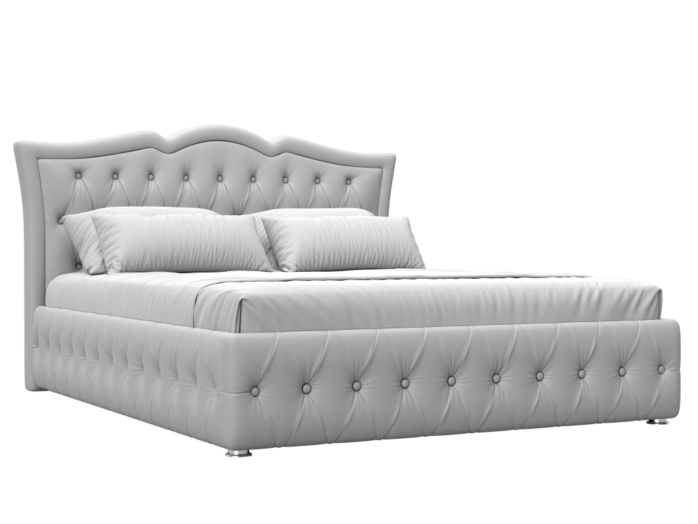 Кровать интерьерная Герда 160, Белый, Экокожа, 108296