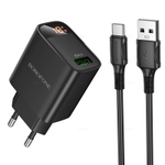 Зарядное устройство на Micro QC3.0 Borofone BA95A (black)