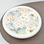 Комплект мисок 3шт (1,2л; 2,1л; 3,2л) "Modena" с крышками с декором (бежевый)