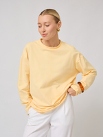 Лонгслив оверсайз из футера