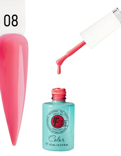 Гель-лак UV тон 008 светлый ализарин 10 мл