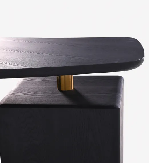 Стол письменный с ящиками 4768 черный