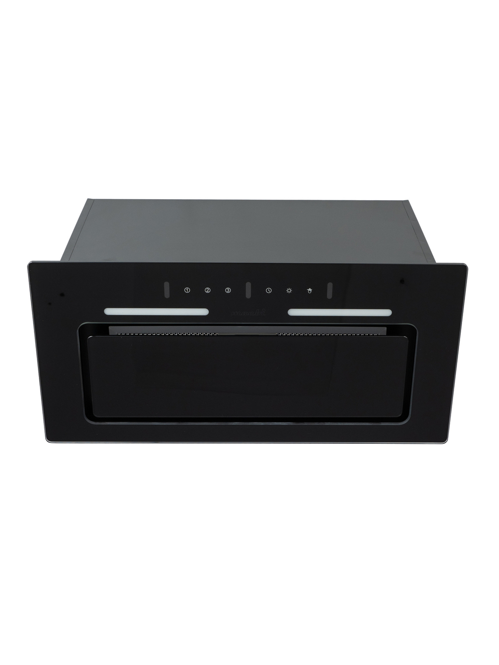 Вытяжка кухонная LedyDC-60GT (BLACK) черный, D150мм,1100м3/ч, полновстраиваемая, ИНВЕРТОРНЫЙ Мотор 110Ватт (Энергетическая эфф-ть класс А+), стекло 60см, сенсорное управление + управление жестами (MACBI)