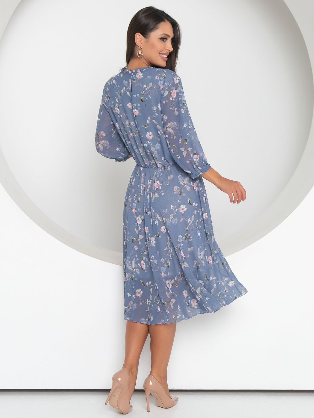 Платье Восхитительный шифон (блу) Diolche