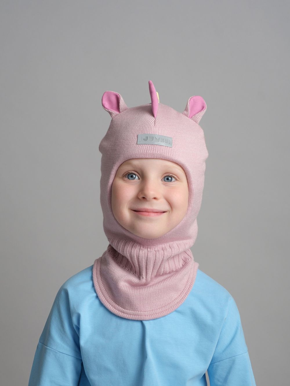 Шлем зимний вязаный (Нежная роза) UNIC