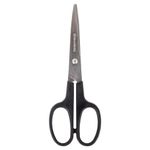 Ножницы BRAUBERG "Standard" 160 мм, черные, классической формы, 2-х сторонняя заточка, 237095
