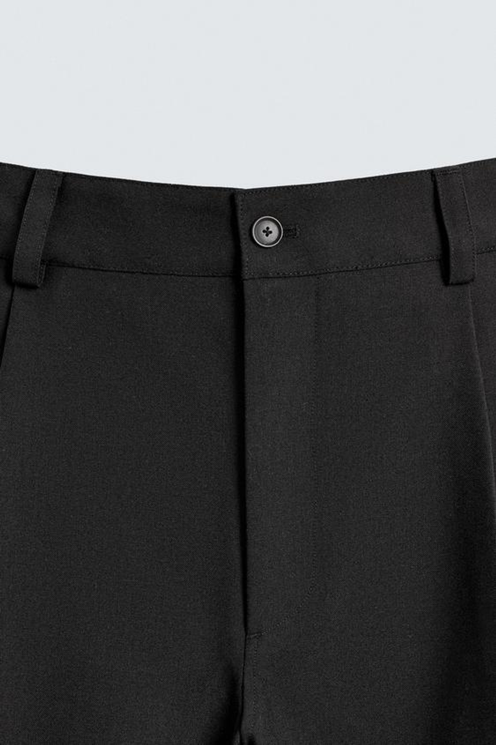 ZARA БРЮКИ BALLOON FIT С ЗАЩИПАМИ, ЧЕРНЫЙ