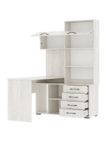 Стол компьютерный угловой с ящиками 138,4х57х187 см