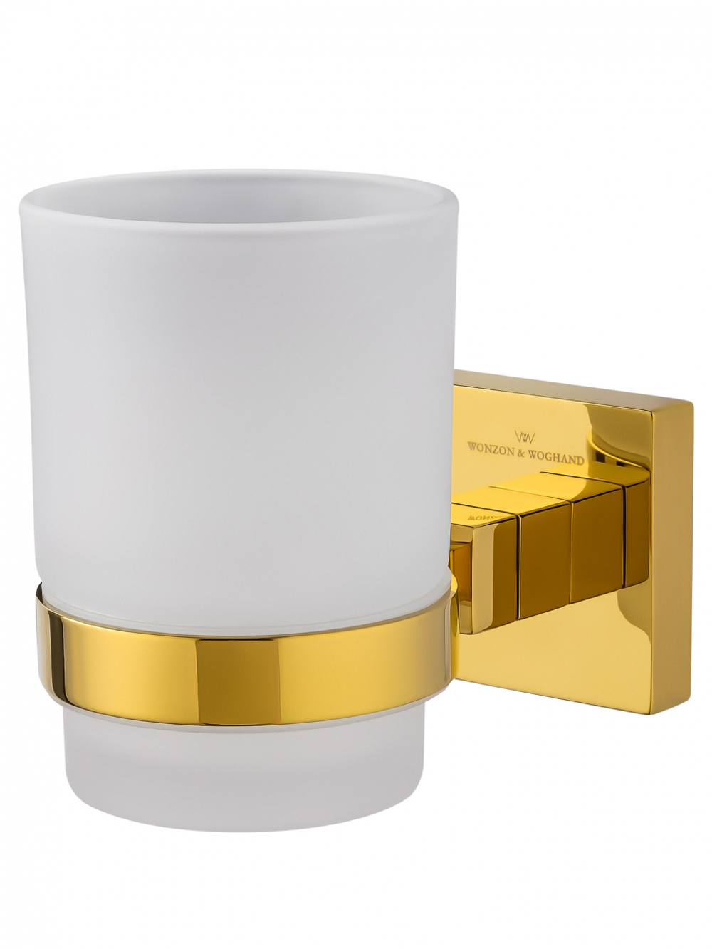 Стакан для зубных щеток с держателем WONZON & WOGHAND POLO, Темное золото (WW-8921-DG)