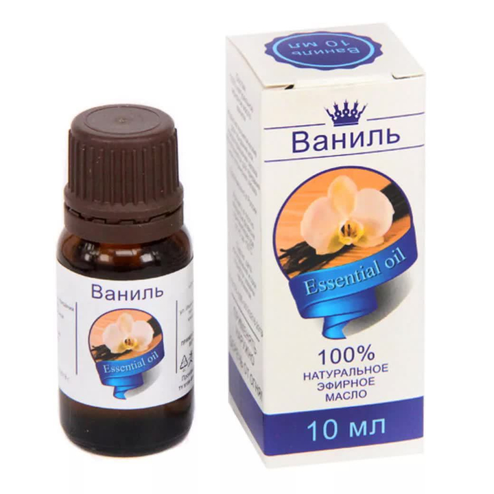 Масло эфирное Ваниль, флакон-капельница, 10 мл