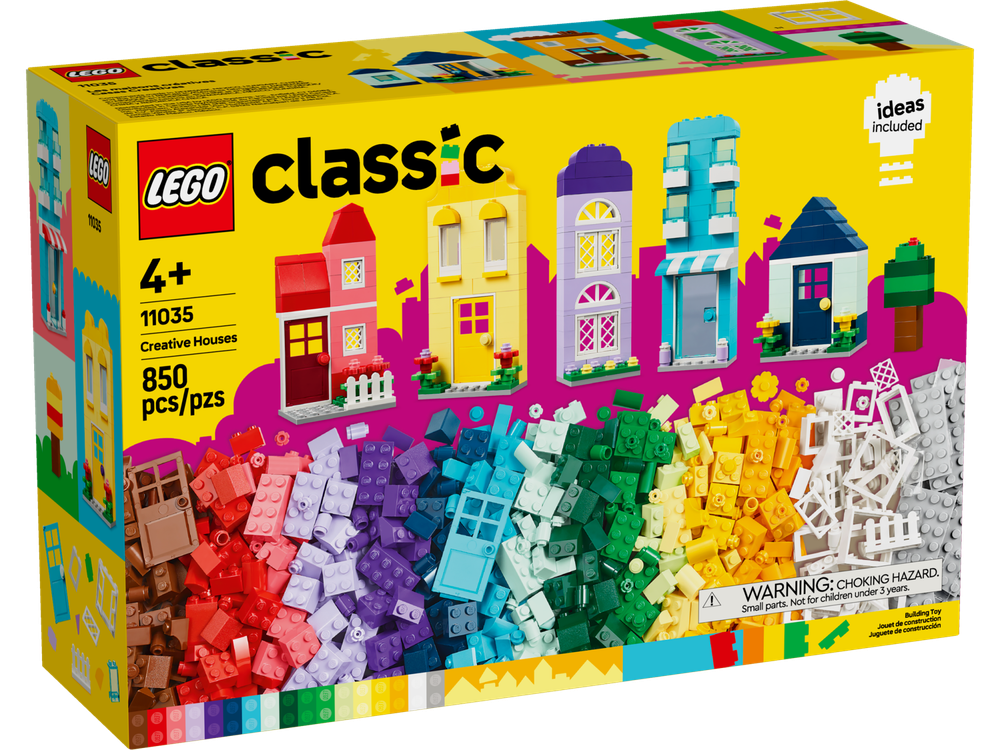 Конструктор Лего Классик Создавай дома 11035 | LEGO Classic Creative Houses | набор для строительства 850 деталей 4+
