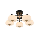 Потолочный светодиодный светильник 50Вт, 3720лм, 3000-6000K, Ra>80, изменение цветовой температуры с помощью выключателя, металл/пластик, черный/белый/золото