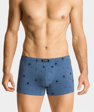 Трусы мужские боксеры (3шт), Atlantic 3MH-049, голубые + темно-синие + темно-голубые