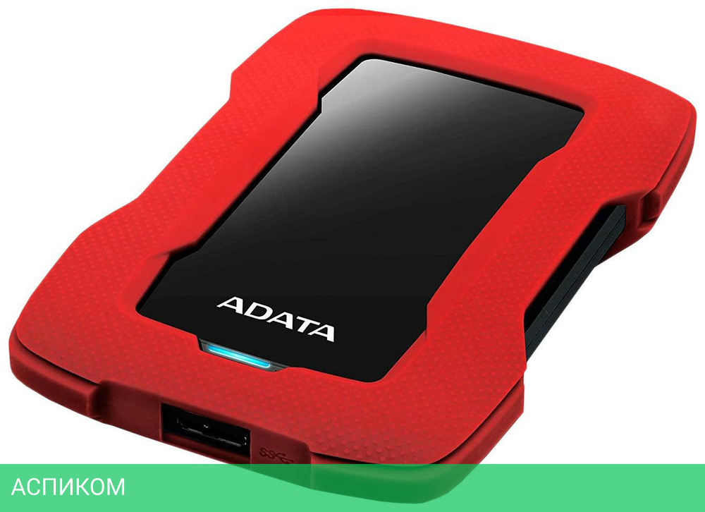 Внешний накопитель A-Data DashDrive Durable HD330 1Tb Red (AHD330-1TU31-CRD)