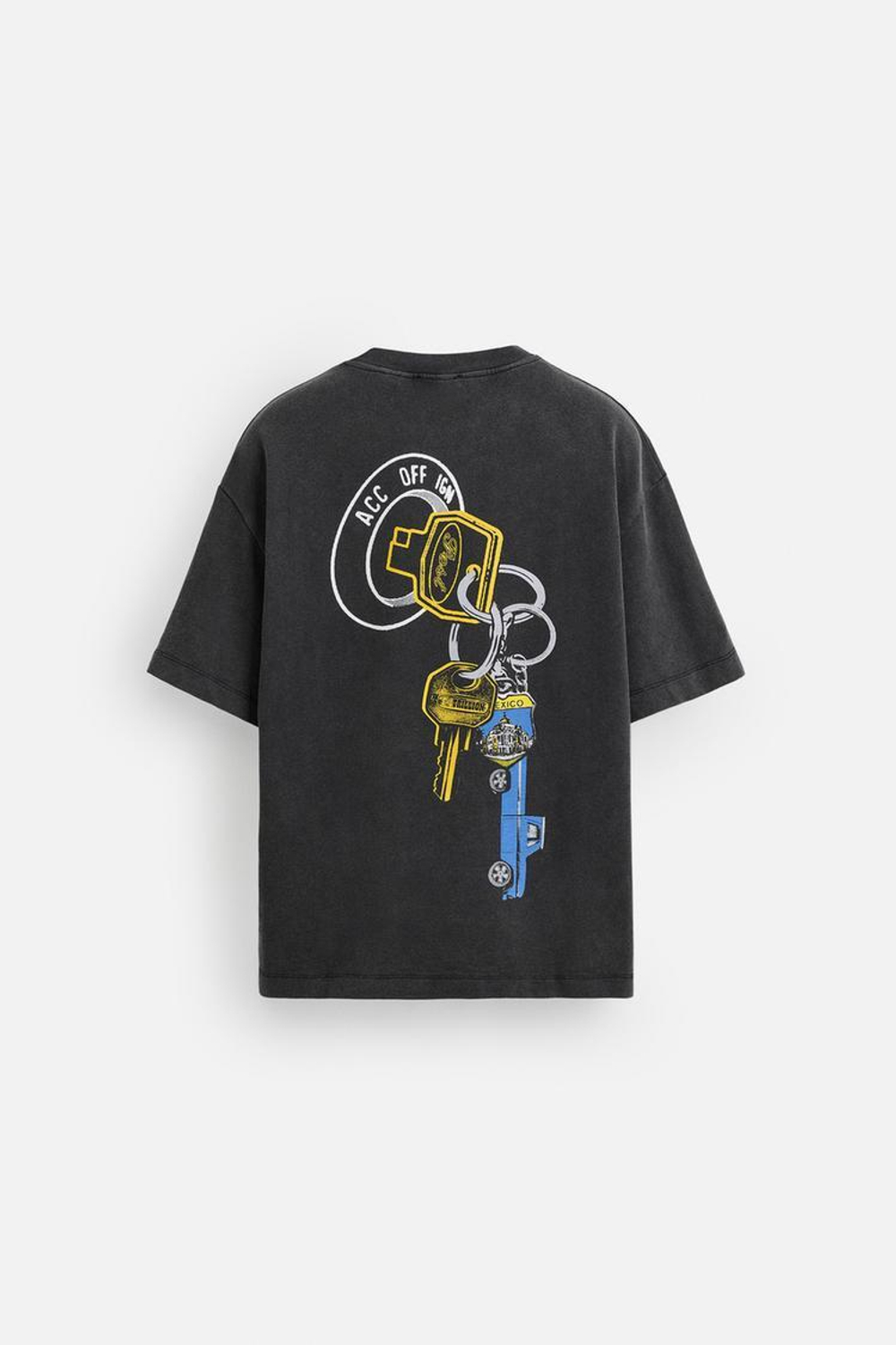 ZARA ТОЛСТОВКА С ПРИНТОМ POST MALONE™, ТЕМНЫЙ АНТРАЦИТ