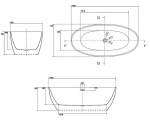 Ванна акриловая Kerasan Flo 742901 170х80 белая