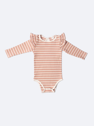 Боди в полоску, Пудровый