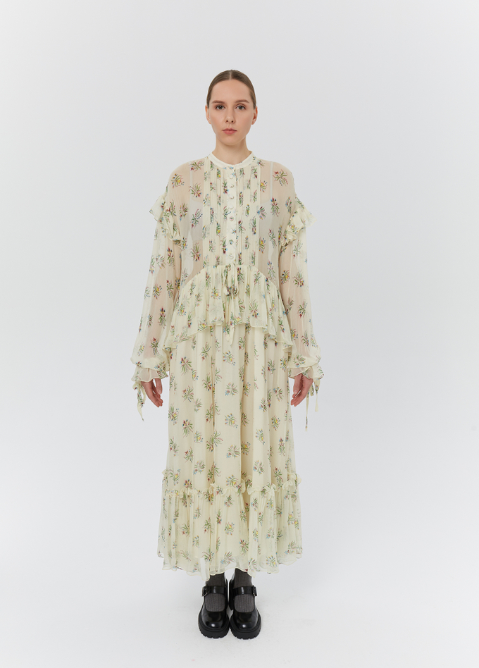 Платье «Есенин», разноцветный