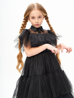 Платье Wednesday Addams Уэнсдэй Адамс на Хэллоуин в пол