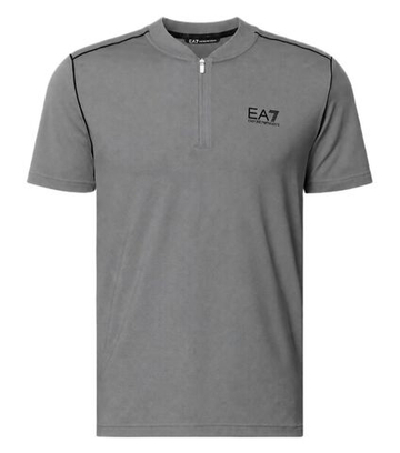 Мужское теннисное поло EA7 Jersey - smoked pearl