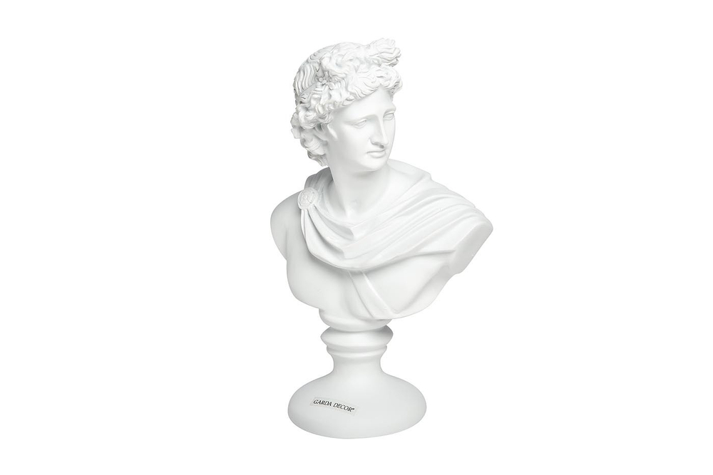 Статуэтка Античный бюст Garda Decor 20x30 из белого полирезина