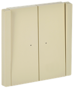 FORTE&PIANO Выключатель 2-клавишный с индикацией 10А FP406 ваниль IEK