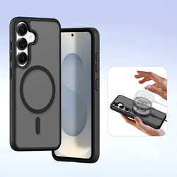 Чехол кошелек с MagSafe из TPU кожи от Dux Ducis для смартфона Samsung Galaxy S25+, серия Lawa Series Case