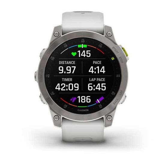 Умные часы Garmin Epix (Gen 2) Sapphire титановый белый