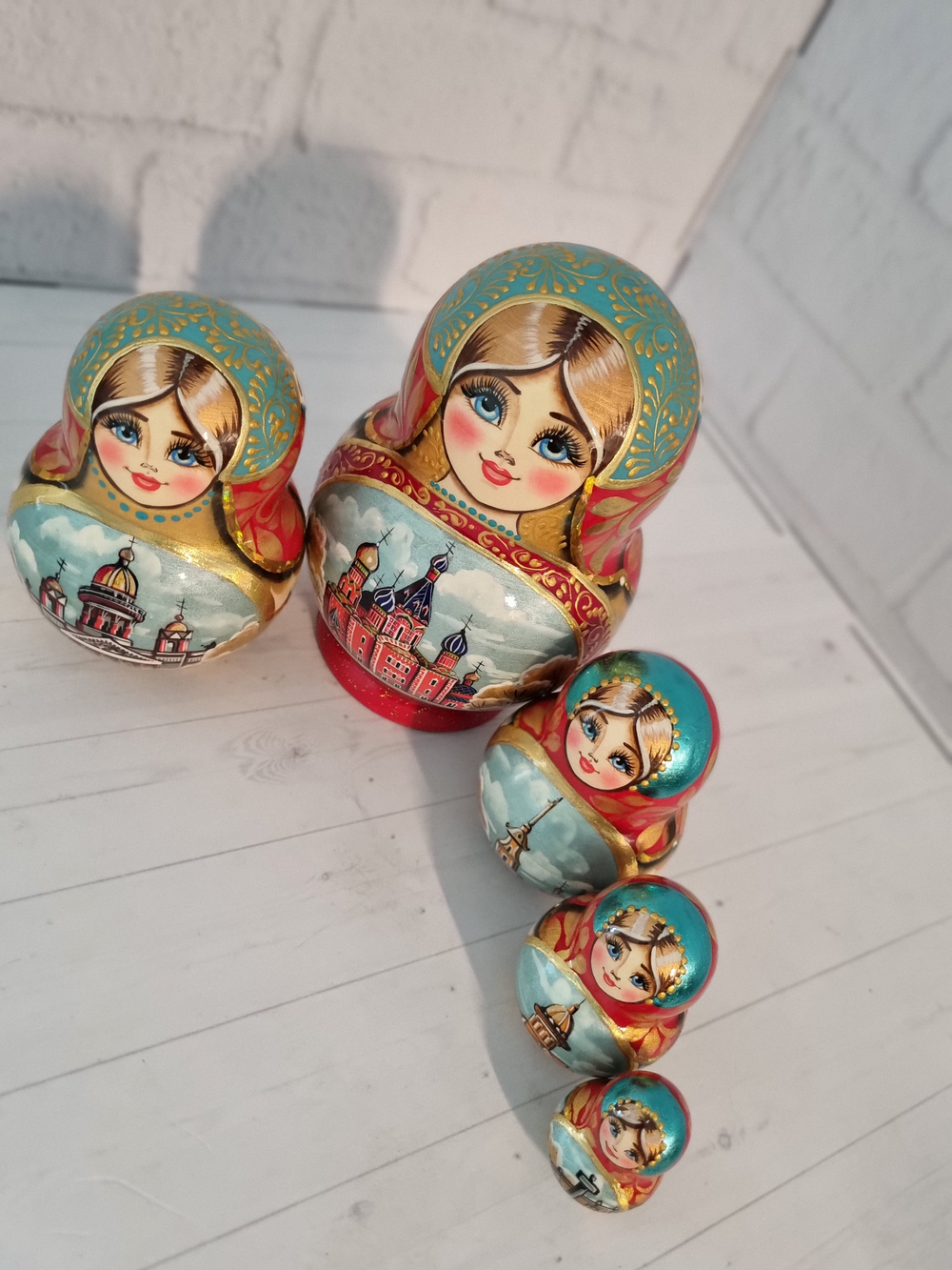 Матрешка "Санкт-Петербург" 5 мест