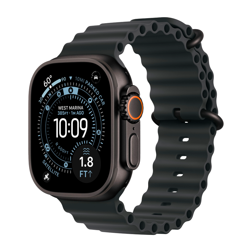 Умные часы Apple Watch Ultra 3 (2025) GPS + Cellular, 49mm, Black Titanium Case with Black Ocean Band
