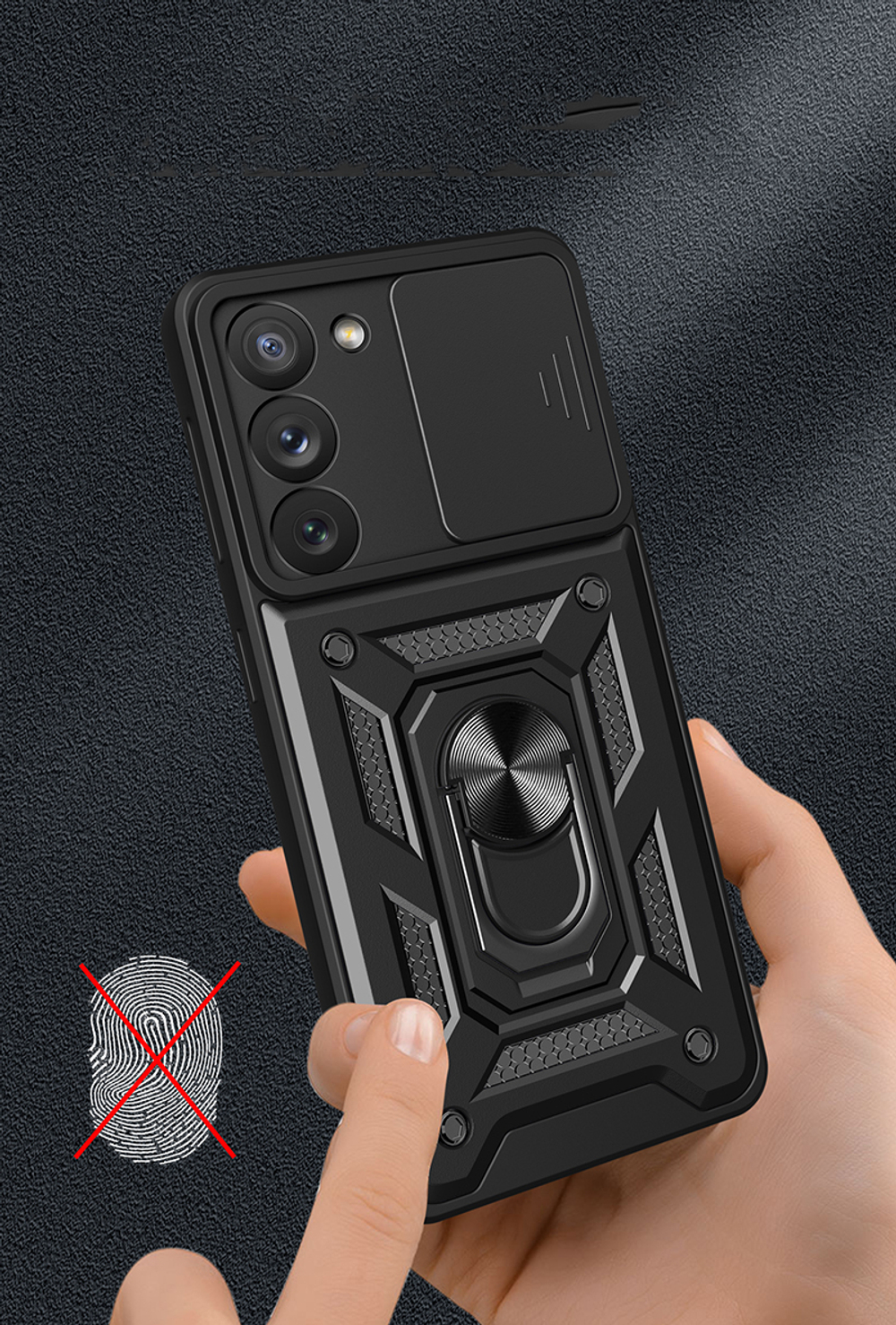 Чехол с кольцом Bumper Case для Samsung Galaxy S23