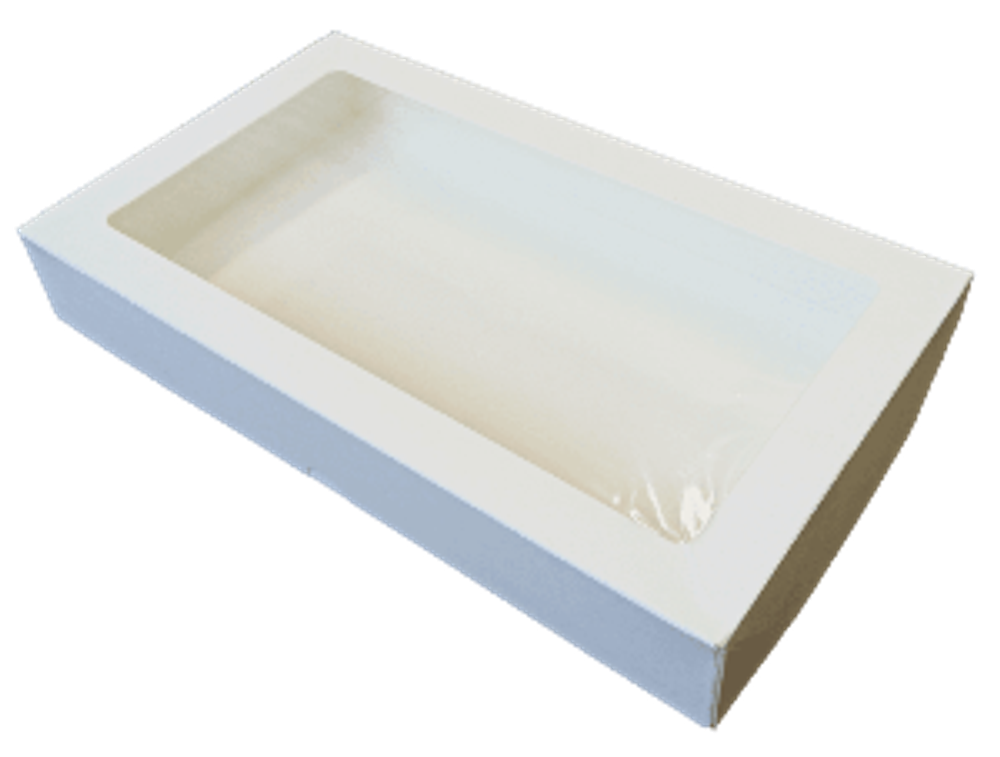 Упаковка ECO ТАВОХ 1450 БЕЛЫЙ на вынос с окном /1 шт 250x150x40