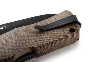 Нож складной Lion Steel M1 B CVG - сталь Sleipner, рукоять - канвас микарта