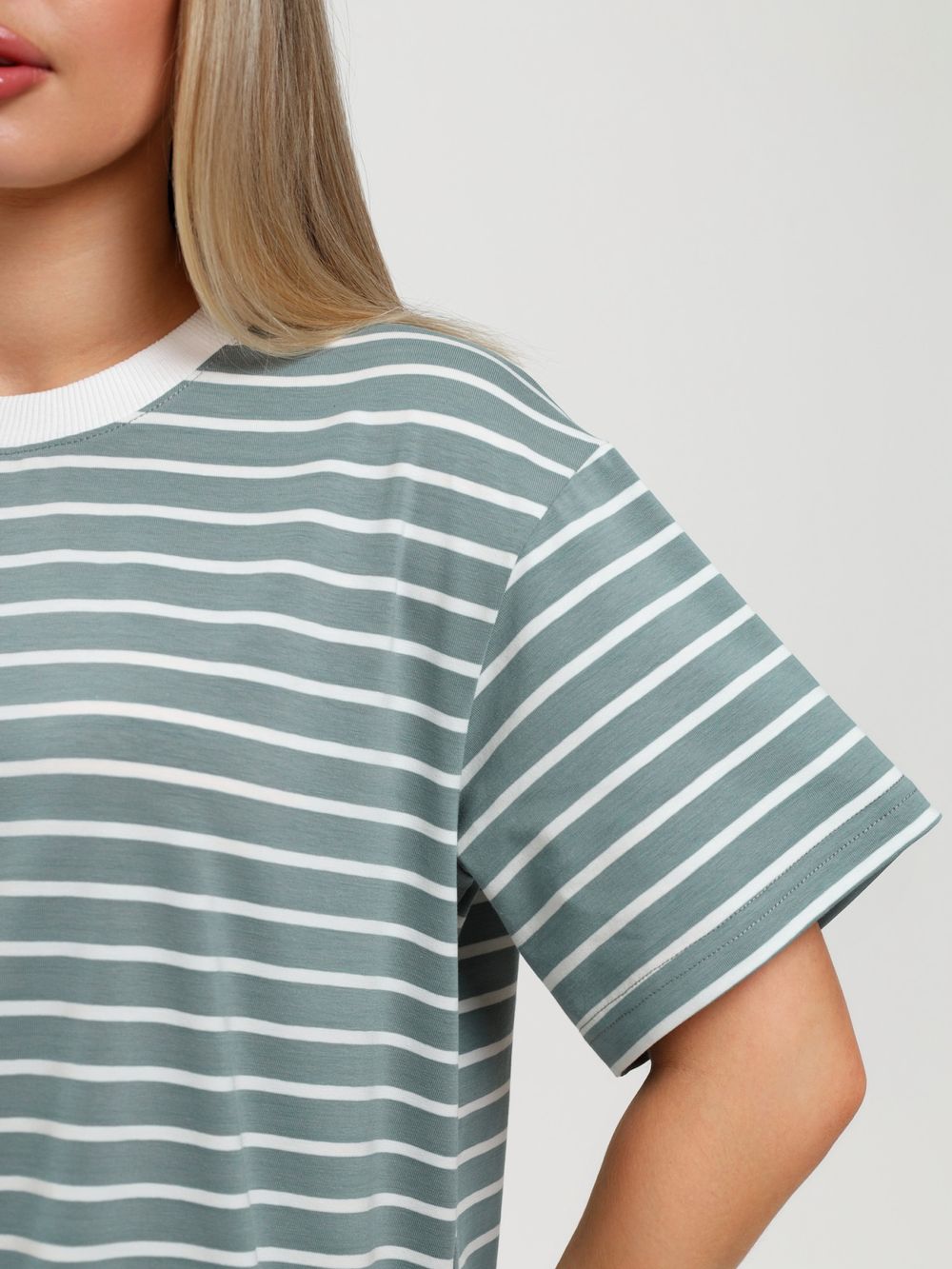 Футболка Брина-2 Виотекс СЕРО-ЗЕЛЁНЫЙ