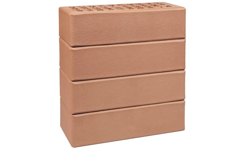 Кирпич ЛСР 1НФ Светло-коричневый, гладкий М-175, 250х120х65 - лицевой керамический пустотелый