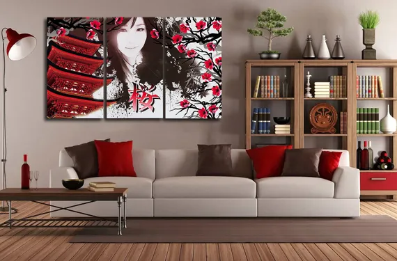 Модульная картина "Японский стиль"