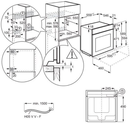 Электрический духовой шкаф Electrolux OKD5C51V