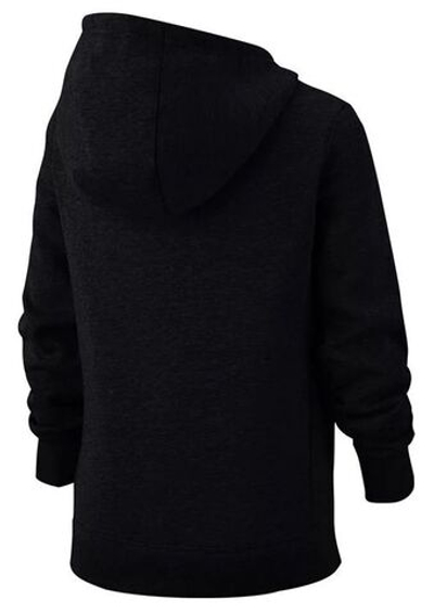 Кофта для девочки теннисная  Nike Sportswear Pullover Hoodie - black/barely volt