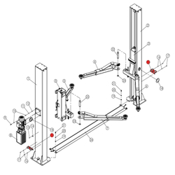 Подставка для адаптеров RAL5005 T4, T4H, T4B, V2-4L, V2-4LH, V2-4LB