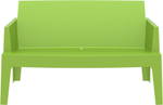 Диван пластиковый двухместный Siesta Contract Box Sofa, зеленый