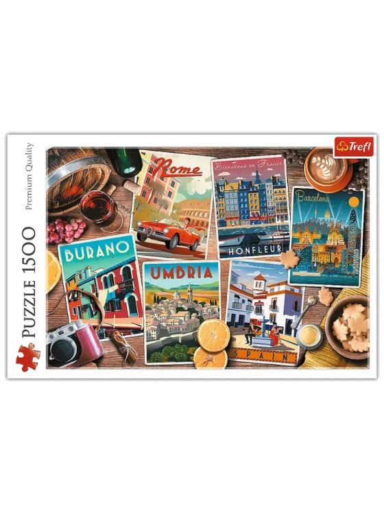 Пазлы для детей и взрослого 1500 элементов Путешествия